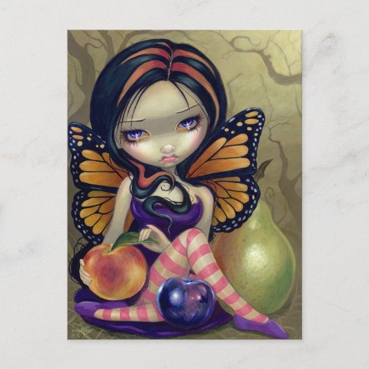 「桃・プラム・梨」はがき ポストカード (正面)