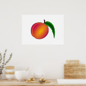 桃 ポスター (キッチン)