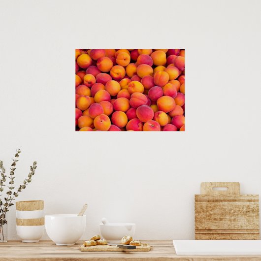 桃 ポスター (キッチン)