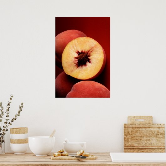 桃 ポスター (キッチン)