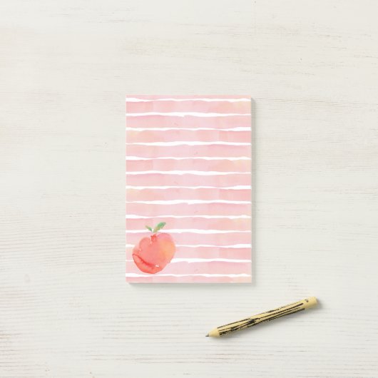 桃 ポストイット (デスク上)