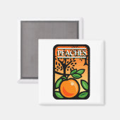 桃 マグネット (正面/裏面)