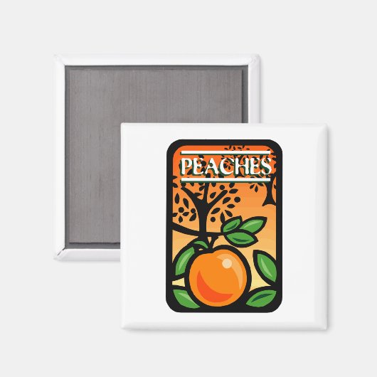 桃 マグネット (正面/裏面)