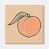 桃 マグネット (正面)