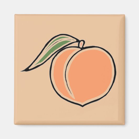 桃 マグネット (正面)