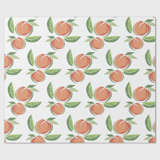 桃 ラッピングペーパー (フラット)