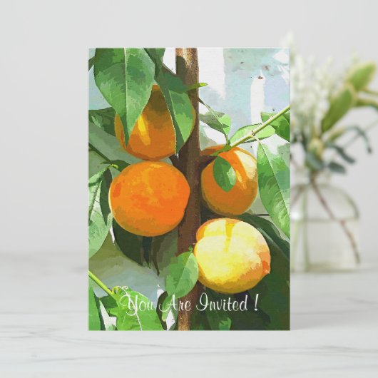 桃 招待状 (スタンド正面)