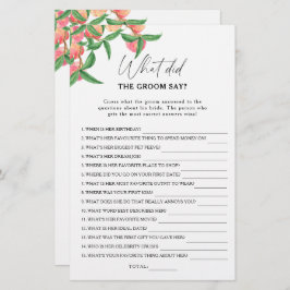 桃 – 新郎は何と言ったブライダルゲーム