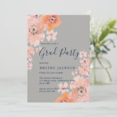 桃・海軍水彩フローラ卒業パーティー 招待状 (スタンド正面)