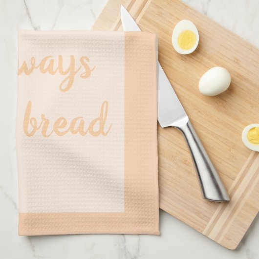 桃 – 白 キッチンタオル (四つ折り)