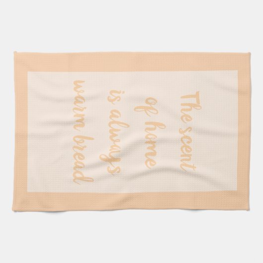 桃 – 白 キッチンタオル (横)