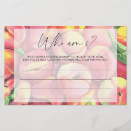 桃 – 私のブライダルシャワーゲーム 便箋