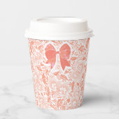 桃 紙コップ (正面)