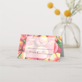 桃 – 結婚の座席表 プレイスカード