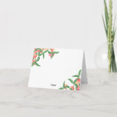 桃 - 結婚式のお礼カード サンキューカード (裏面)