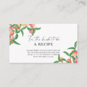 桃 – 花嫁のためのレシピ エンクロージャーカード (正面)