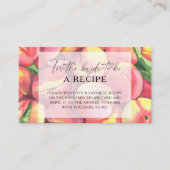 桃 – 花嫁のためのレシピ エンクロージャーカード (正面)