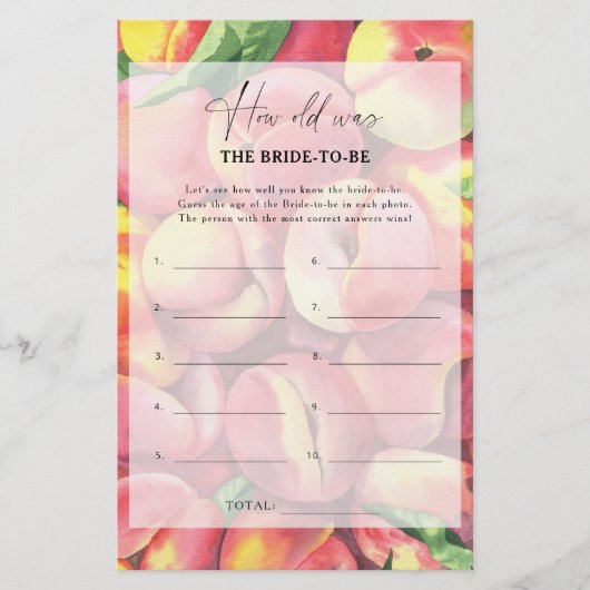 桃 – 花嫁の年齢 (正面)