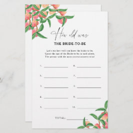 桃 – 花嫁の年齢