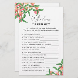 桃 – 誰が花嫁のゲームを知っ最高のている