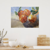 桃、静物画 ポスター (キッチン)