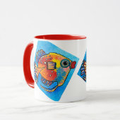 "桃"飲料用マグカップ マグカップ (正面左)