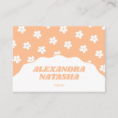 桃Y2K花手作り衣類 名刺 (正面)