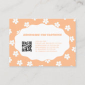 桃Y2K花手作り衣類 名刺 (裏面)