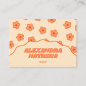 桃Y2K花手作り衣類 名刺 (正面)