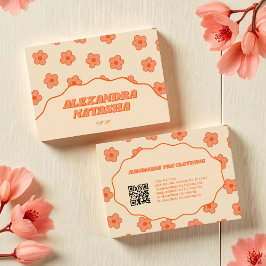 桃Y2K花手作り衣類 名刺