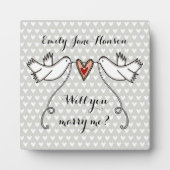 案パーソナライズされた内を願って貰え フォトプラーク (正面)