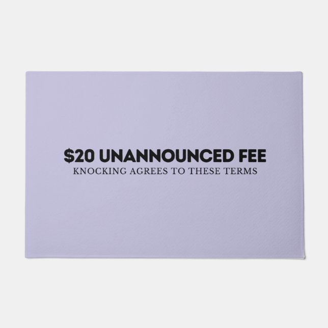 案内なし訪問者用ドアマット ドアマット (正面)