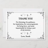 案内カード聞に感謝 招待状 (正面)