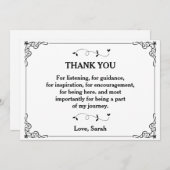 案内カード聞に感謝 招待状 (正面/裏面)