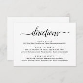 案内カード - シンプル エンクロージャーカード (正面/裏面)