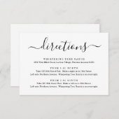 案内カード - シンプル エンクロージャーカード (正面/裏面)