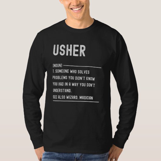 案内係の定義 職種 Tシャツ (正面)