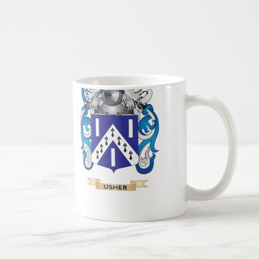 案内係の家紋(紋章付き外衣) コーヒーマグカップ (右)