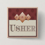 案内係Pin 缶バッジ (正面)