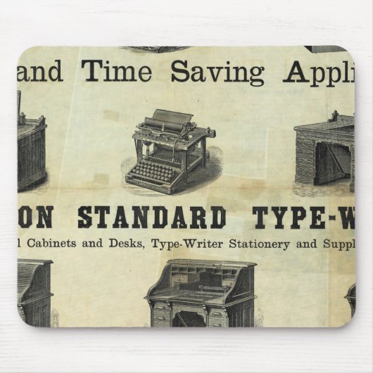 案内図付き広告 マウスパッド (正面)