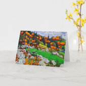 案内応答カード カード (黄色い花)