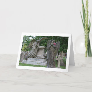 案内空白のカード:花の天使 カード