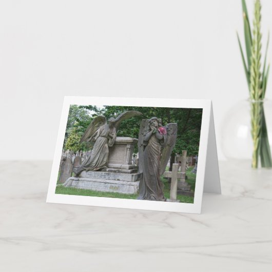 案内空白のカード:花の天使 カード (正面)