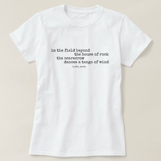 案山子とタンゴの詩 Tシャツ (デザイン正面)