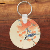 桐の木に青い鳥 キーホルダー (正面)