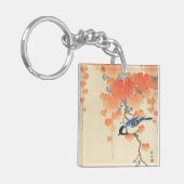 桐の木に青い鳥 キーホルダー (正面左)