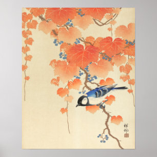 桐の木に青い鳥 ポスター
