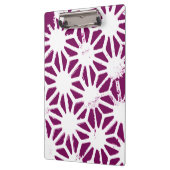 桑と白の幾何学模様 クリップボード (左)