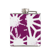 桑と白の幾何学模様 フラスク (裏面)