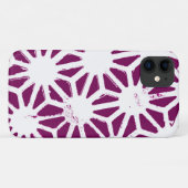 桑と白の幾何学模様 Case-Mate iPhoneケース (裏面(横))